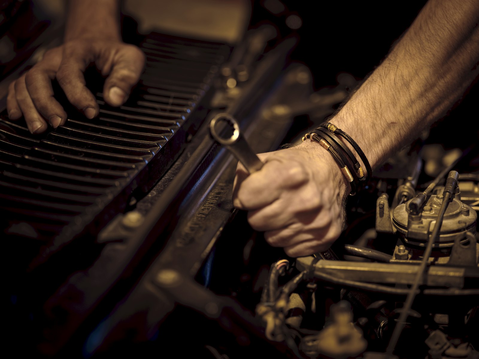 Arbeit am Motor